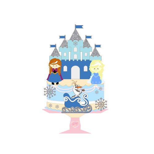 Topo de Bolo Frozen 49