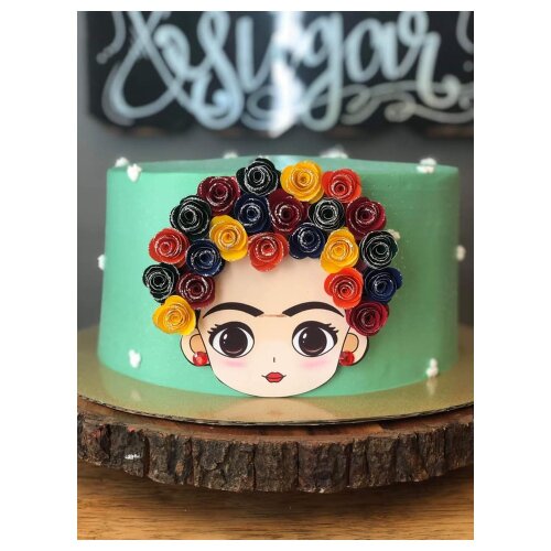 Topo de Bolo Frida Kahlo 05