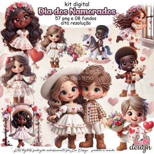 Kit Digital Papelaria Personalizada png Dia dos Namorados ( Drive da Ana)
