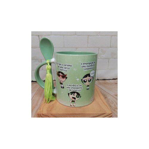Meninas Super Poderosas Caneca Sublimação Arte avulsa carisma de uma cerca eletrica - docinho (Drive da Ana) (Drive da Ana)