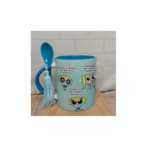Meninas Super Poderosas Caneca Sublimação Arte avulsa carisma de uma cerca eletrica - lindinha (Drive da Ana) (Drive da Ana)
