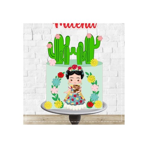 Topo de Bolo Frida Kahlo 09