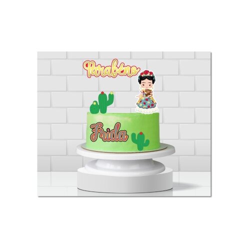 Topo de Bolo Frida Kahlo 11