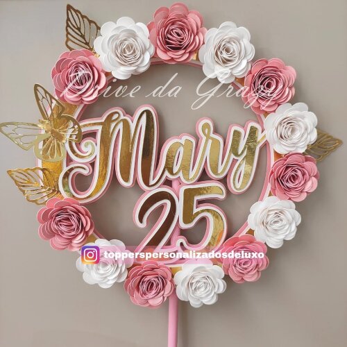 Topo de BoloFloral 34