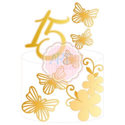Topo de BoloFloral 44