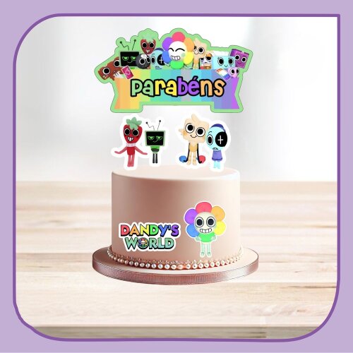 Topo de Bolo Dandys World