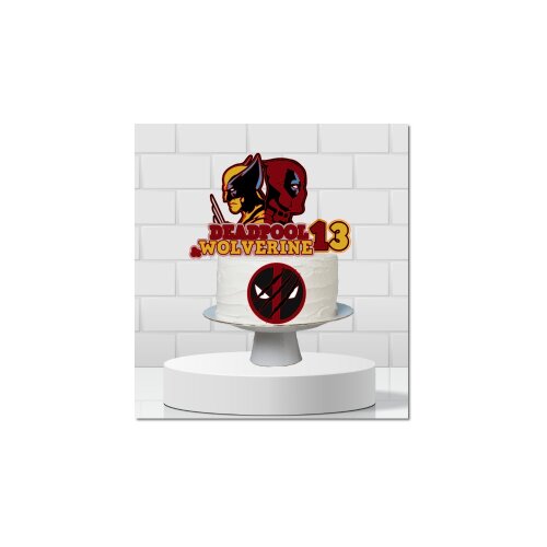 Topo de boloDedpool e Wolverine 01
