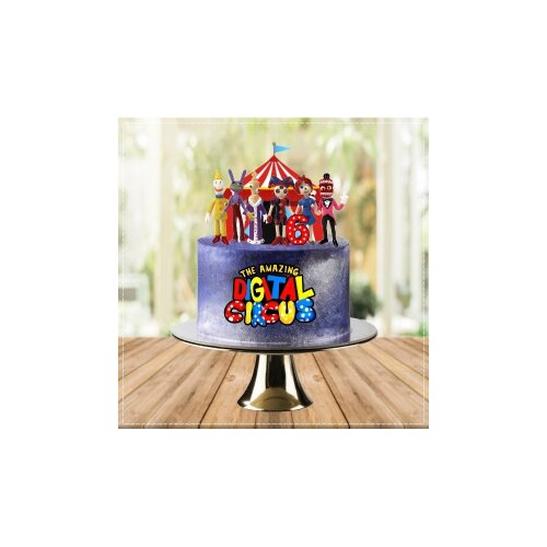 Topo de bolo Digital Circus 01
