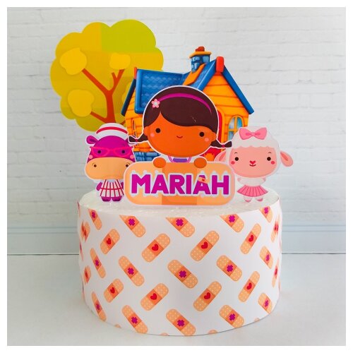 Topo de bolo Doutora Brinquedos 02