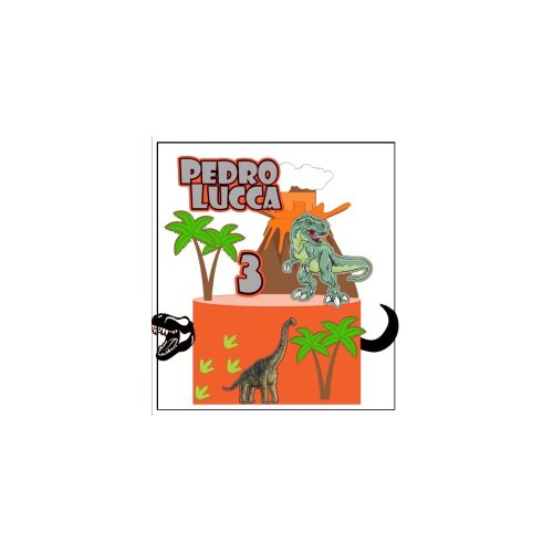 Topo de bolo Dinossauro 75