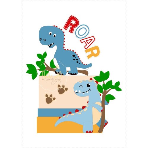 Topo de bolo Dinossauro 99