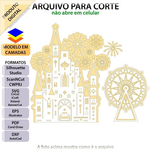 Topo de Bolo Castelo 06