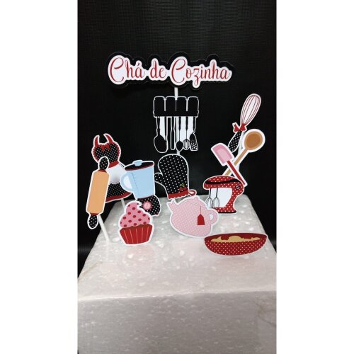 Topo de Bolo Chá de Cozinha 03