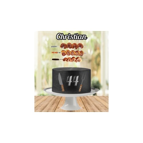 Topo de Bolo Churrasco 19