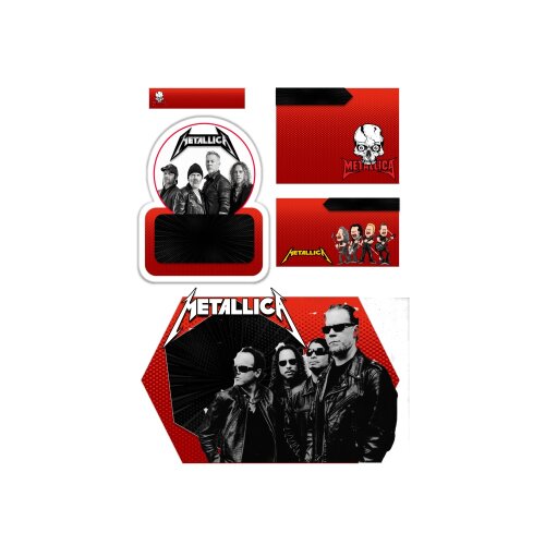 Arquivo Etiqueta Escolar Metallica formato ppt