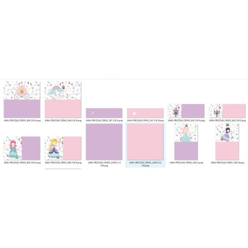 Arquivo Etiqueta Escolar PRINCESAS