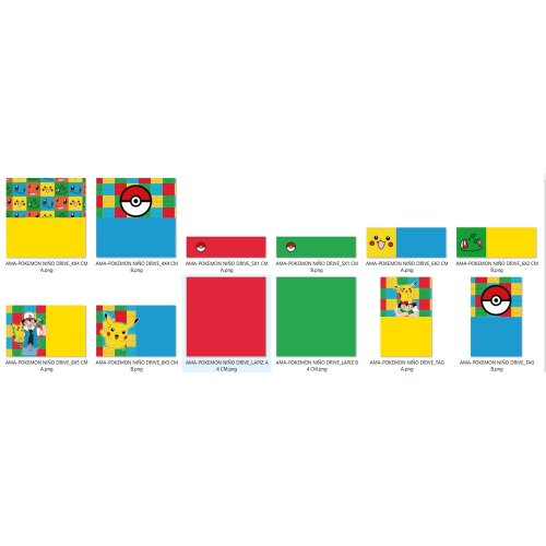 Arquivo Etiqueta Escolar POKEMON MENINO