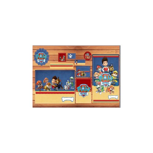Kit Digital Etiqueta escolar para imprimir Patrulha Canina V7 EE