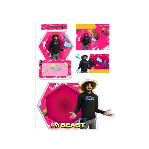 Arquivo Etiqueta Escolar Mr Beast V1 formato ppt