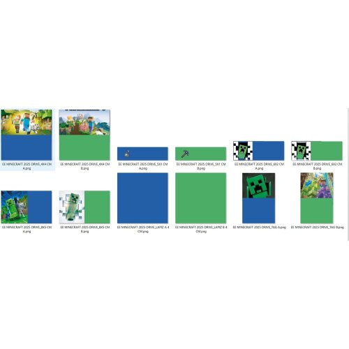 Arquivo Etiqueta Escolar MINECRAFT