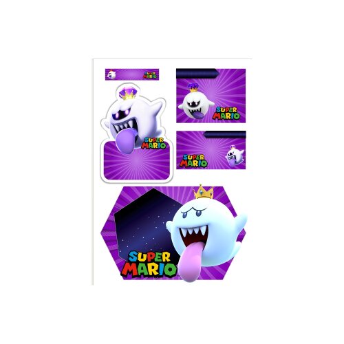 Arquivo Etiqueta Escolar Mario Bross Boo formato ppt