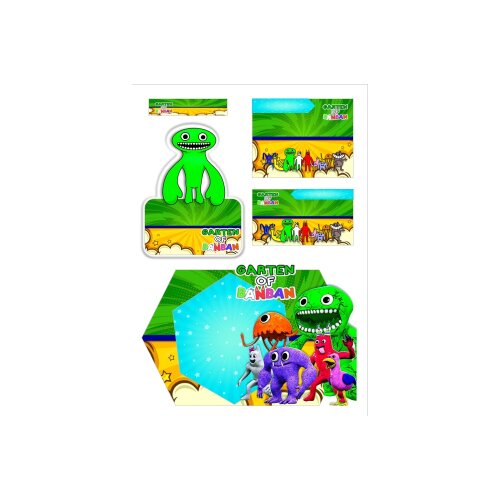Arquivo Etiqueta Escolar Garten of banban formato ppt