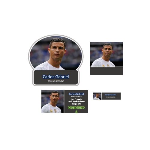 Kit Digital Etiqueta escolar para imprimir V22 CR7 EEFutebol