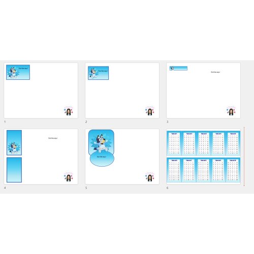Kit Digital Etiqueta escolar para imprimir BLUEY V4 EE