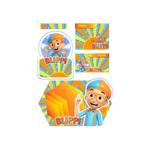 Arquivo Etiqueta Escolar blippi formato ppt