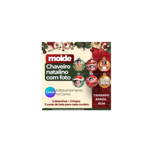 Kit Digital Molde chaveiro link canva