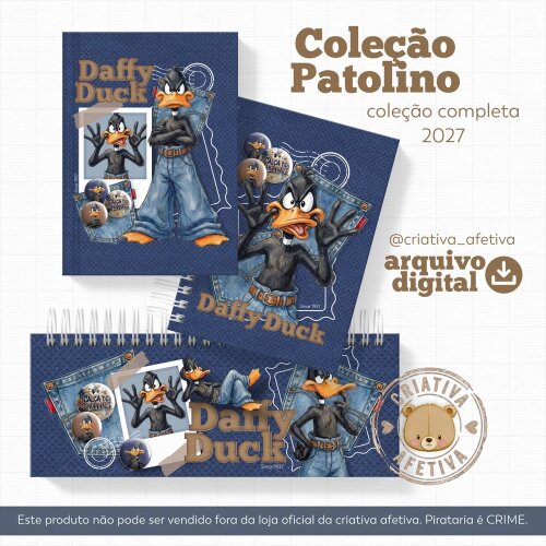 Arquivo Digital para encadernação vintage coleção completa patolino - criativa afetiva