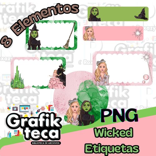 Kit Digital Etique Escolar Wicked