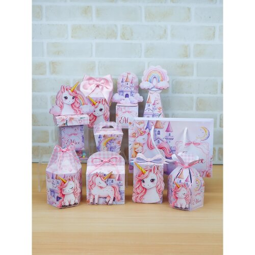 Arquivo de Corte kit festa Unicornio para Silhouette Studio