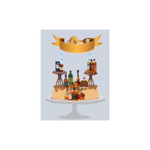 Topo de Bolo Arquivo 01 - Whisky a