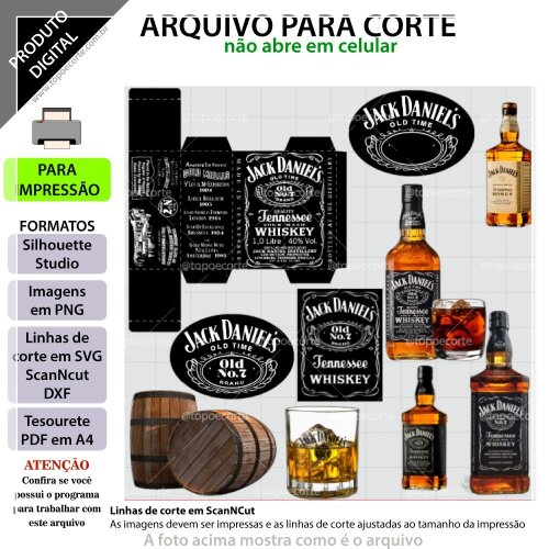 Topo de Bolo Arquivo 02 - Whisky a