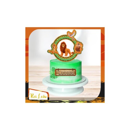 Topo de bolo kit digital Rei Leão 17