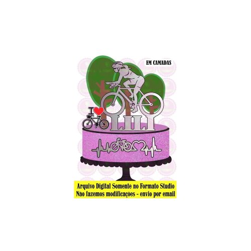 Topo de bolo 2 - Bicicleta - Ciclismo a