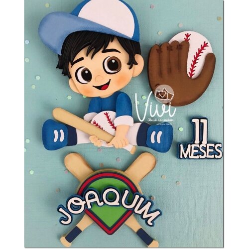 Topo de bolo 03 - Baseball a