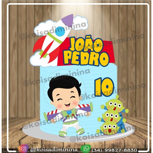 Topo de bolo 05 - Buzz Lightyear a