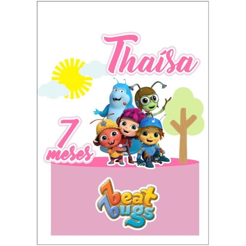 Topo de bolo 01 - Beat Bugs a
