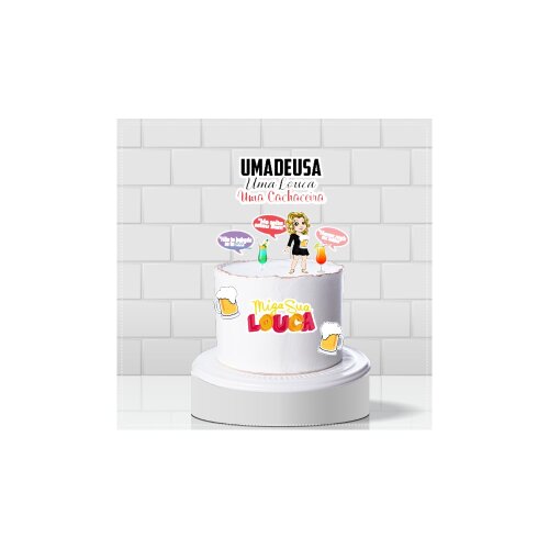 Topo de bolo 11 - Bebidas a