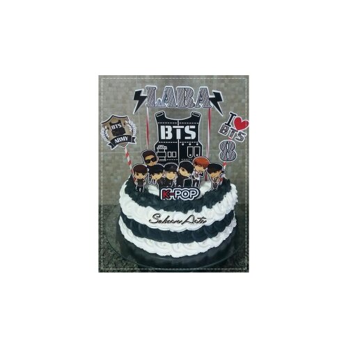 Topo de bolo 17 - BTS a