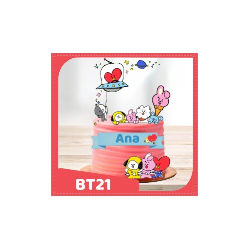 Topo de bolo 22 - BTS a