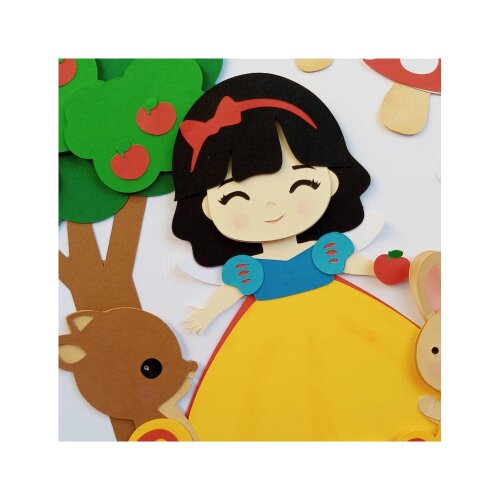 Topo de bolo 11 - Branca de Neve a