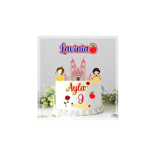Topo de bolo 16 - Branca de Neve a