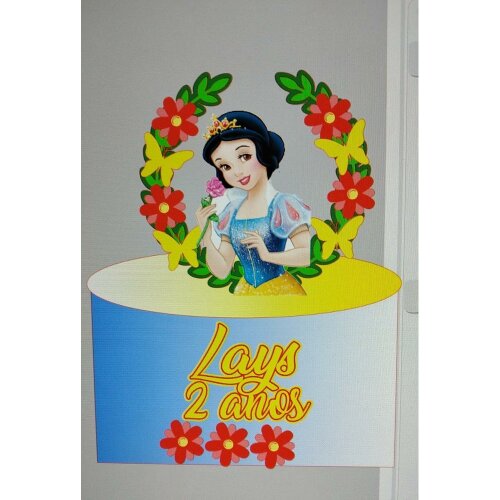 Topo de bolo 39 - Branca de Neve a