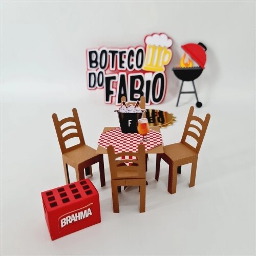 Topo de bolo 32 - Boteco a