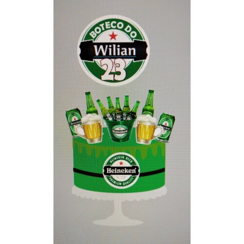 Topo de bolo 9 - Boteco a