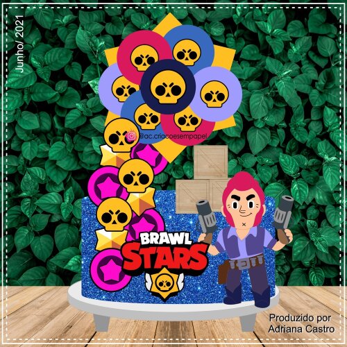 Topo de bolo 01 - Brawl Star a