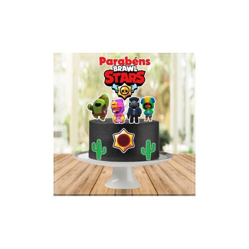 Topo de bolo 04 - Brawl Star a